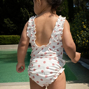 Детский купальник Konges Slojd "Collette Dot Rose", красный горох